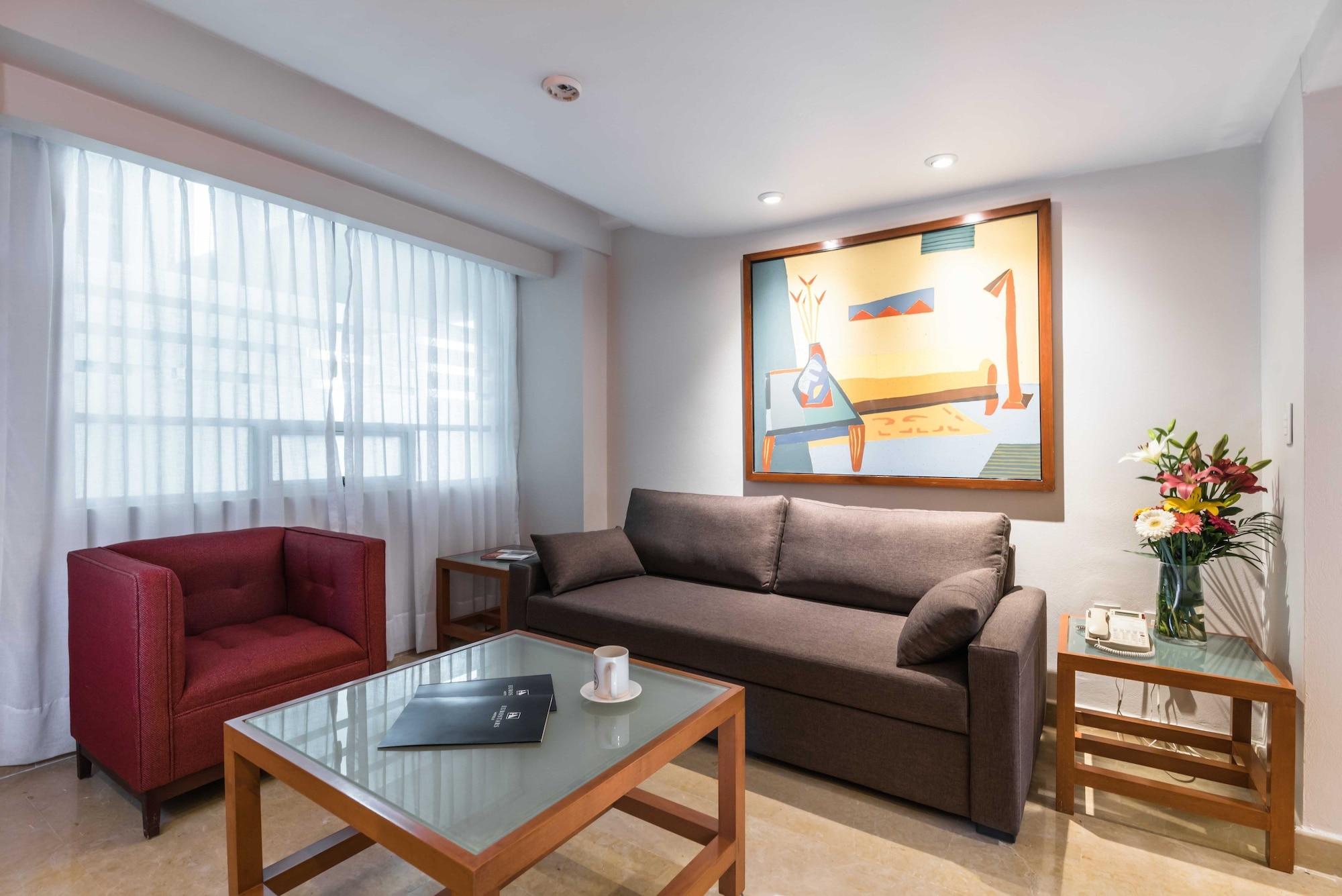 Eurostars Zona Rosa Suites Мексико Сити Екстериор снимка A living room